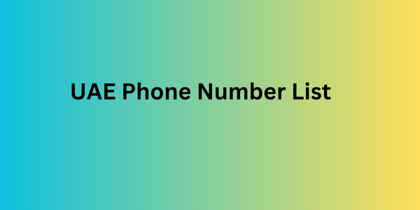 uae phone number list