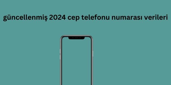 güncellenmiş 2024 cep telefonu numarası verileri