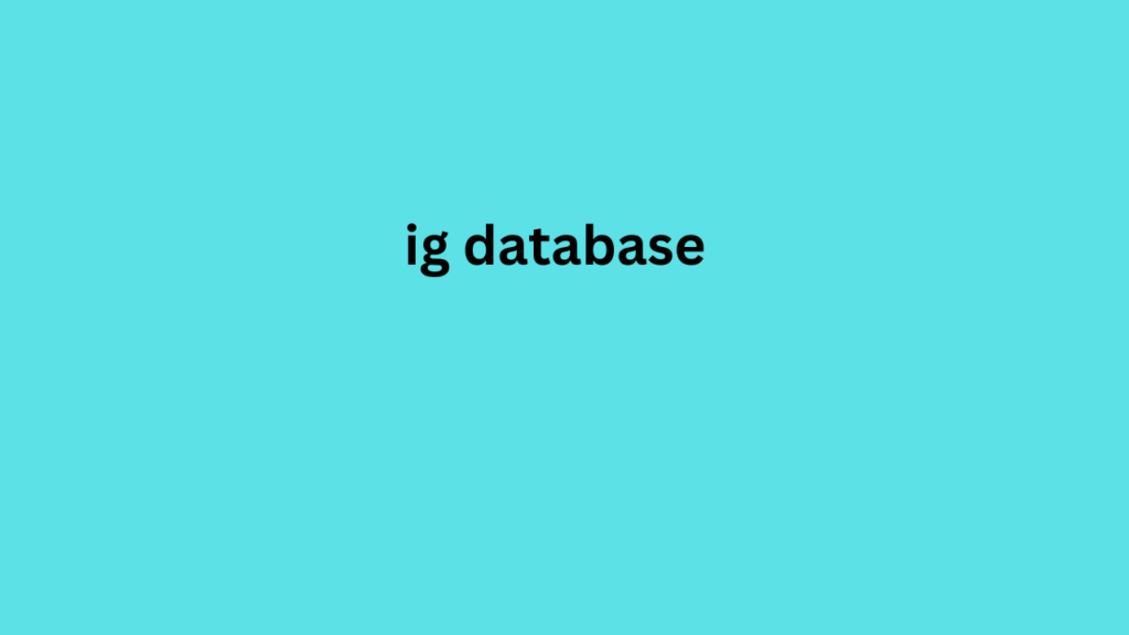 ig database