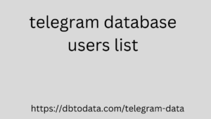 telegram database users list