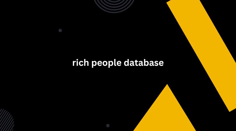 rich people database