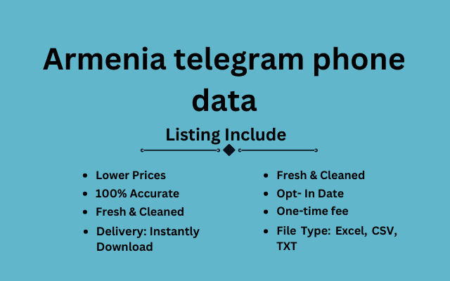 Armenia telegram phone data