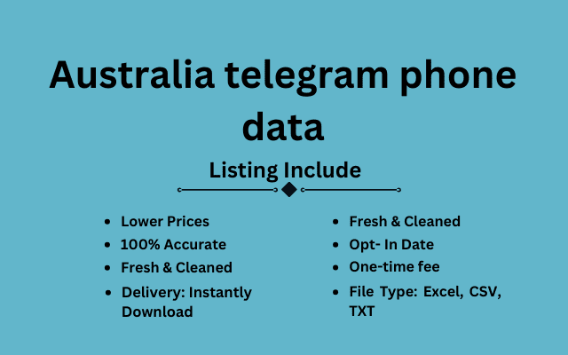 Australia telegram phone data