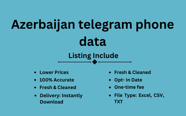 Azerbaijan telegram phone data