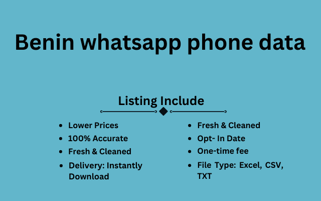 Benin whatsapp phone data