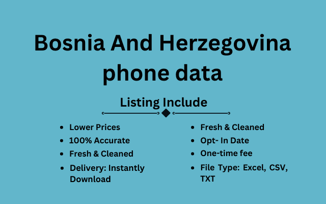 Bosnia And Herzegovina phone data