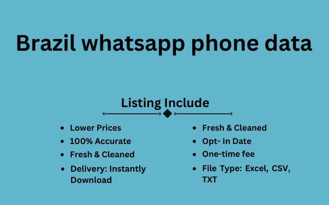 Brazil whatsapp phone data