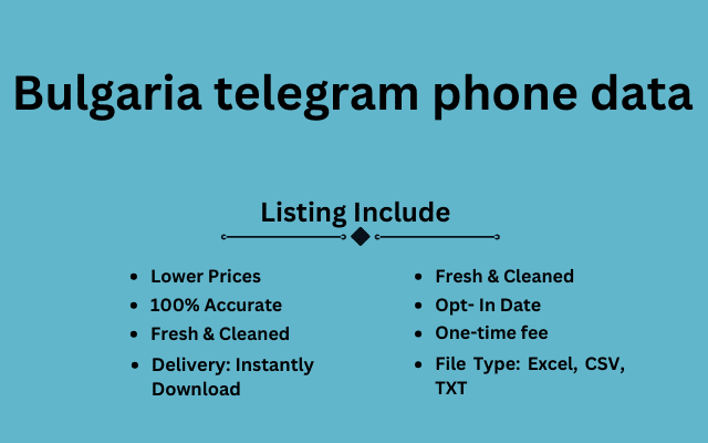 Bulgaria telegram phone data