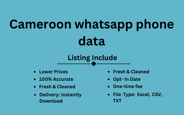 Cameroon whatsapp phone data