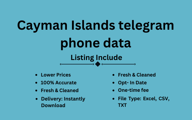 Cayman Islands telegram phone data