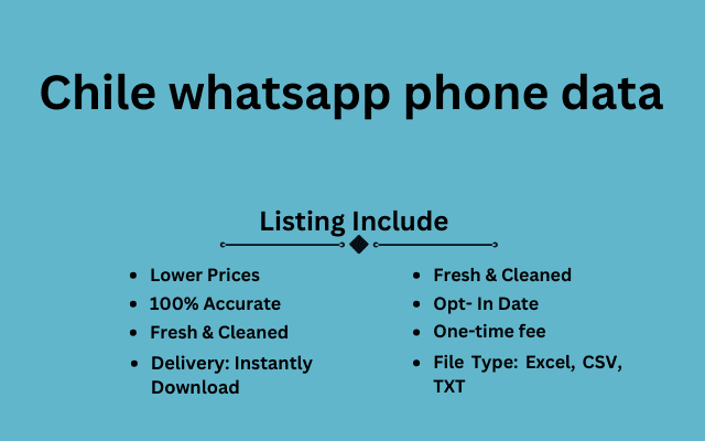 Chile whatsapp phone data