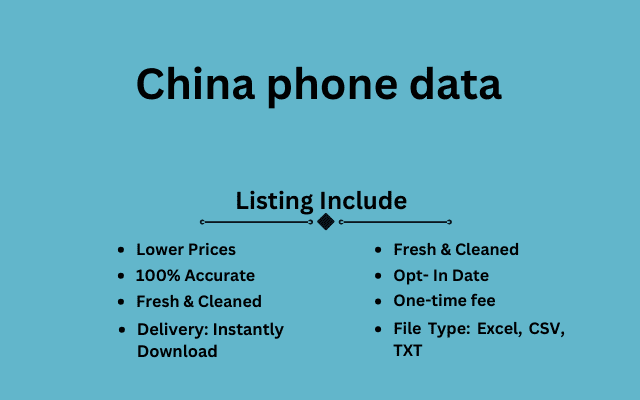 China phone data