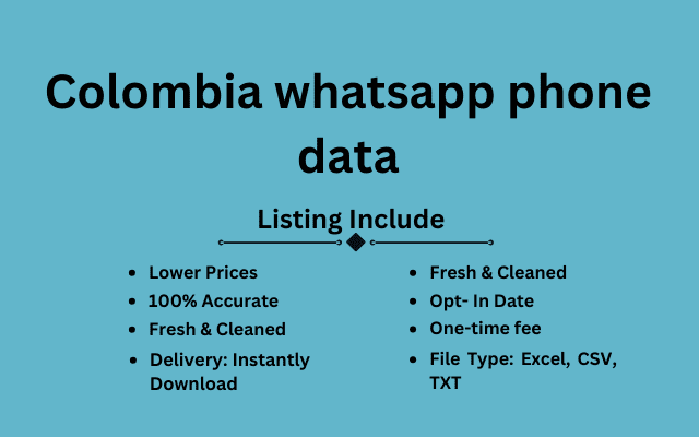 Colombia whatsapp phone data