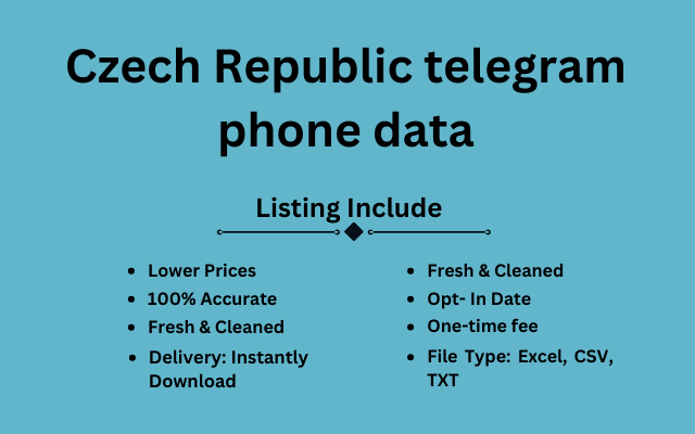 Czech Republic telegram phone data