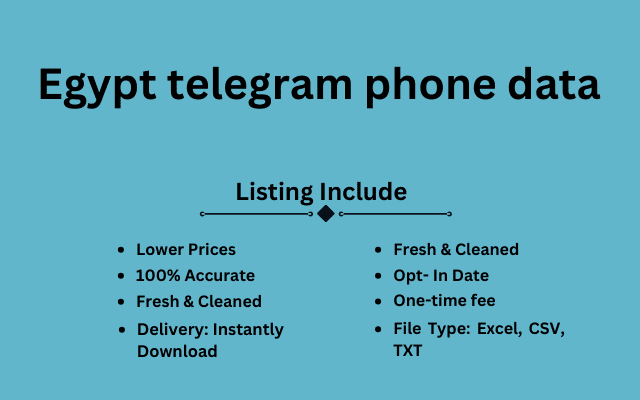 Egypt telegram phone data