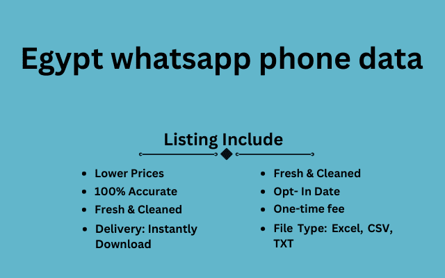 Egypt whatsapp phone data