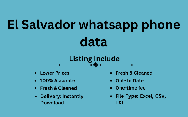 El Salvador whatsapp phone data