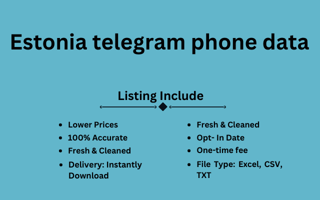 Estonia telegram phone data