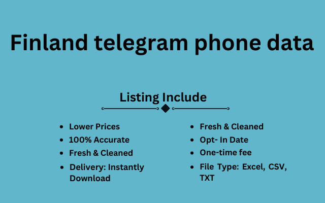 Finland telegram phone data