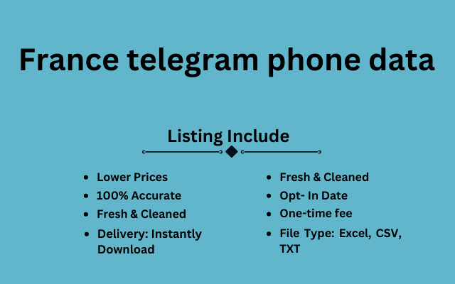 France telegram phone data