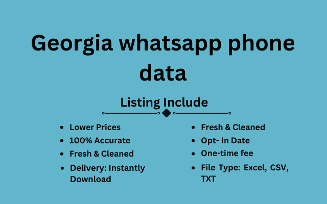 Georgia whatsapp phone data