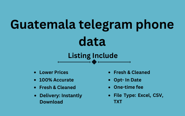 Guatemala telegram phone data