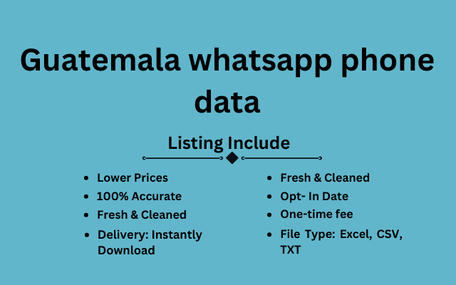 Guatemala whatsapp phone data