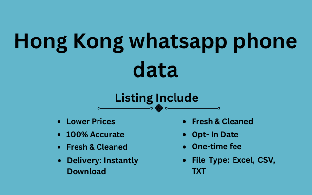 Hong Kong whatsapp phone data