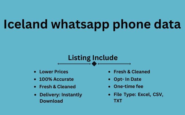 Iceland whatsapp phone data