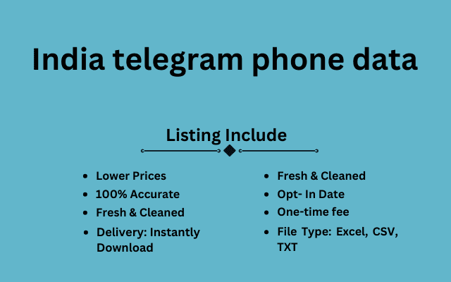 India telegram phone data