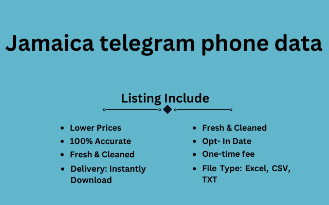 Jamaica telegram phone data