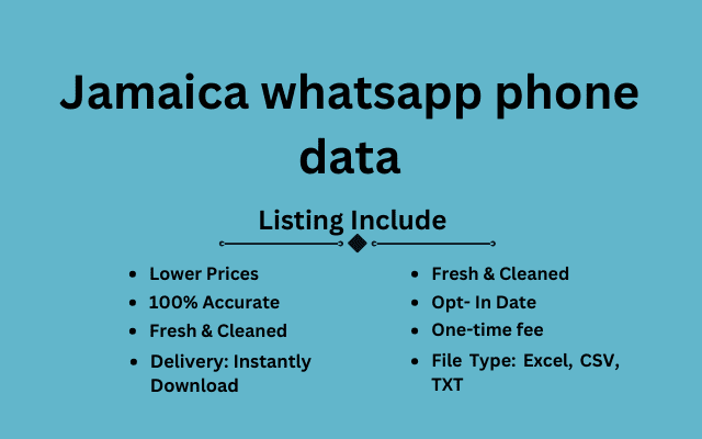 Jamaica whatsapp phone data