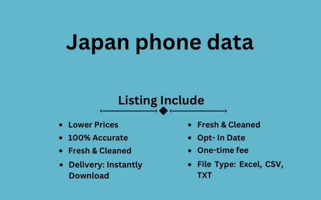 Japan phone data