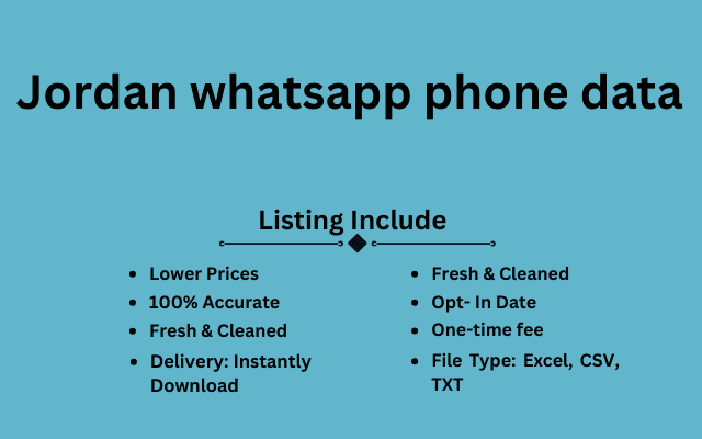 Jordan whatsapp phone data