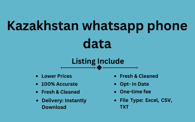 Kazakhstan whatsapp phone data