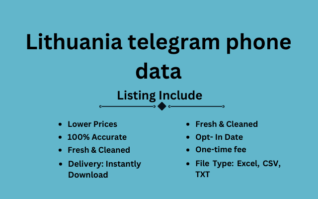 Lithuania telegram phone data