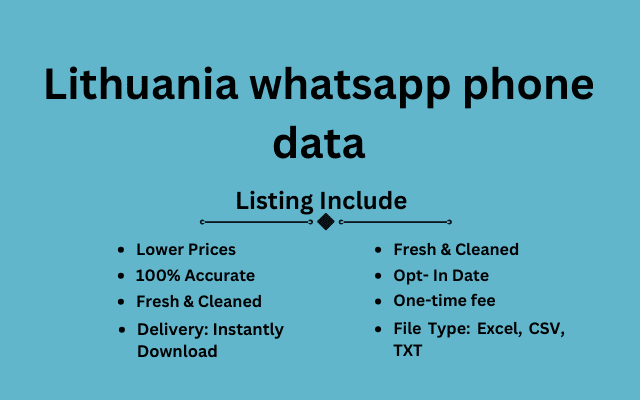 Lithuania whatsapp phone data