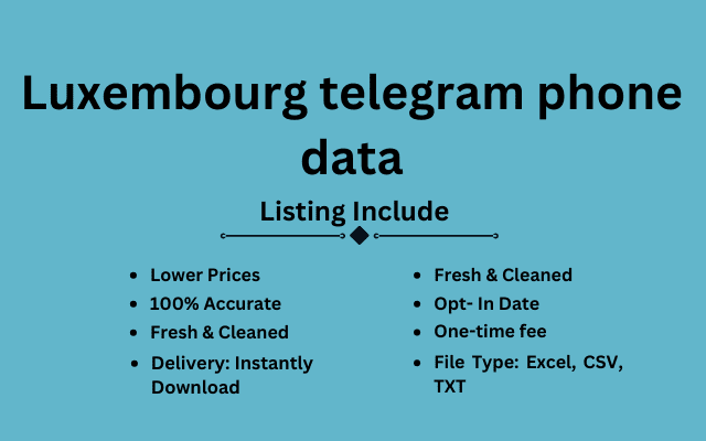 Luxembourg telegram phone data