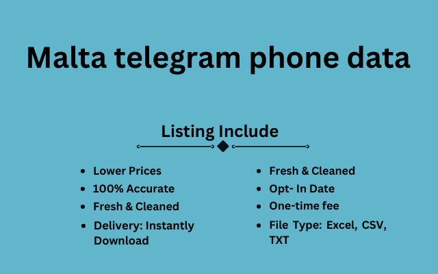 Malta telegram phone data