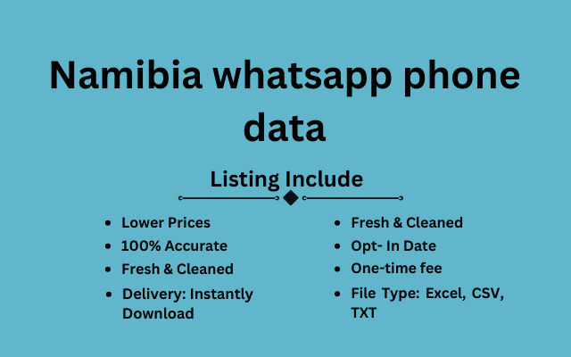 Namibia whatsapp phone data