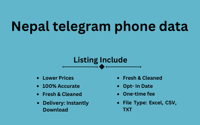 Nepal telegram phone data