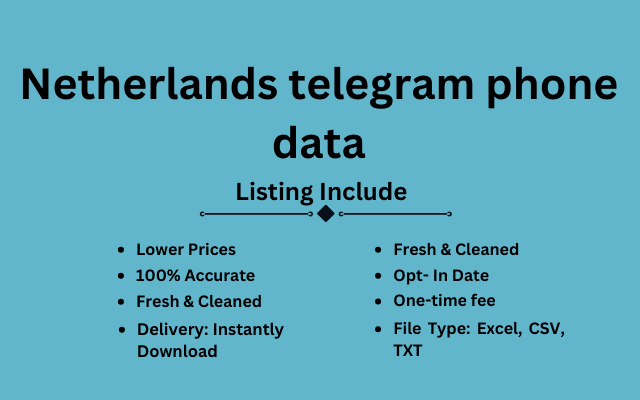 Netherlands telegram phone data