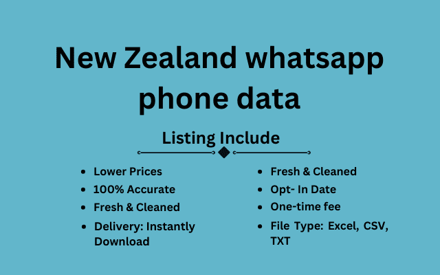 New Zealand whatsapp phone data