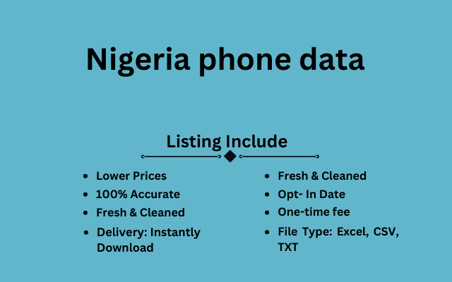 Nigeria phone data