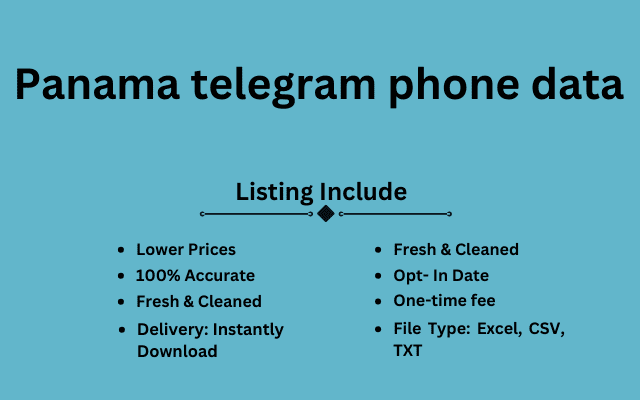 Panama telegram phone data