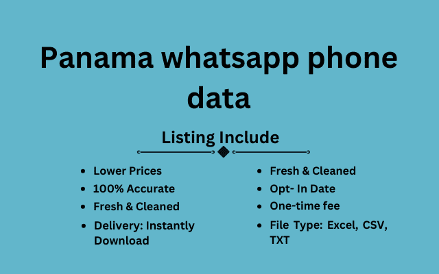 Panama whatsapp phone data