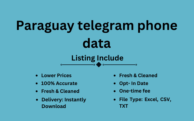 Paraguay telegram phone data