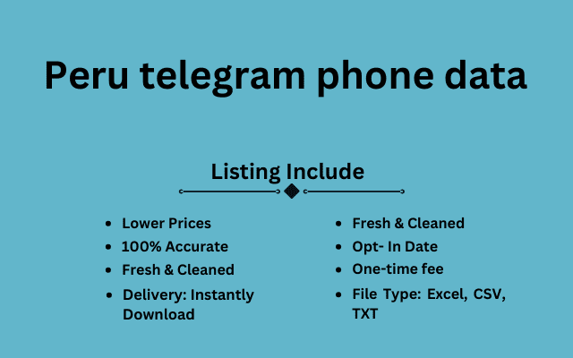 Peru telegram phone data