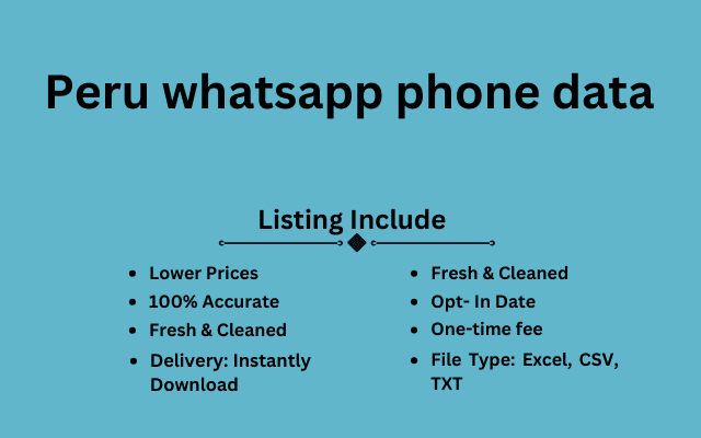 Peru whatsapp phone data