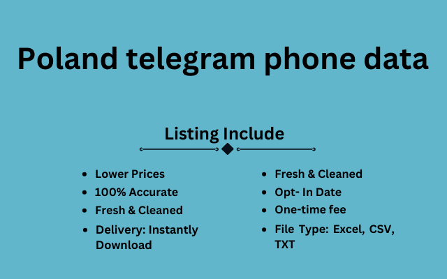 Poland telegram phone data